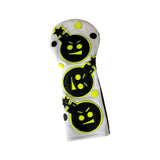 One of a Kind! Dancing Neon Yellow and Black "Angry Bombs" Fairway Wood Headcover - Robert Mark Golf