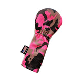 NEW! Hot Pink Urban Camo Skull & Bones & Stripe Fairway Wood Headcover - Robert Mark Golf