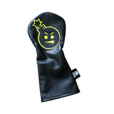 Limited Edition! The Neon and Black "Angry Bomb" Driver Headcover - Robert Mark Golf