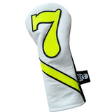 NEW! One of a Kind! Neon Number #7 Fairway Wood Headcover - Robert Mark Golf