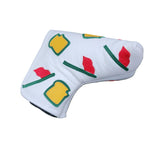 NEW! Augusta, The Masters inspired, Pin Flags & Pimento Cheese Putter Cover - Robert Mark Golf