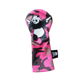 NEW! Hot Pink Urban Camo Panda With Guns Fairway Wood Headcover