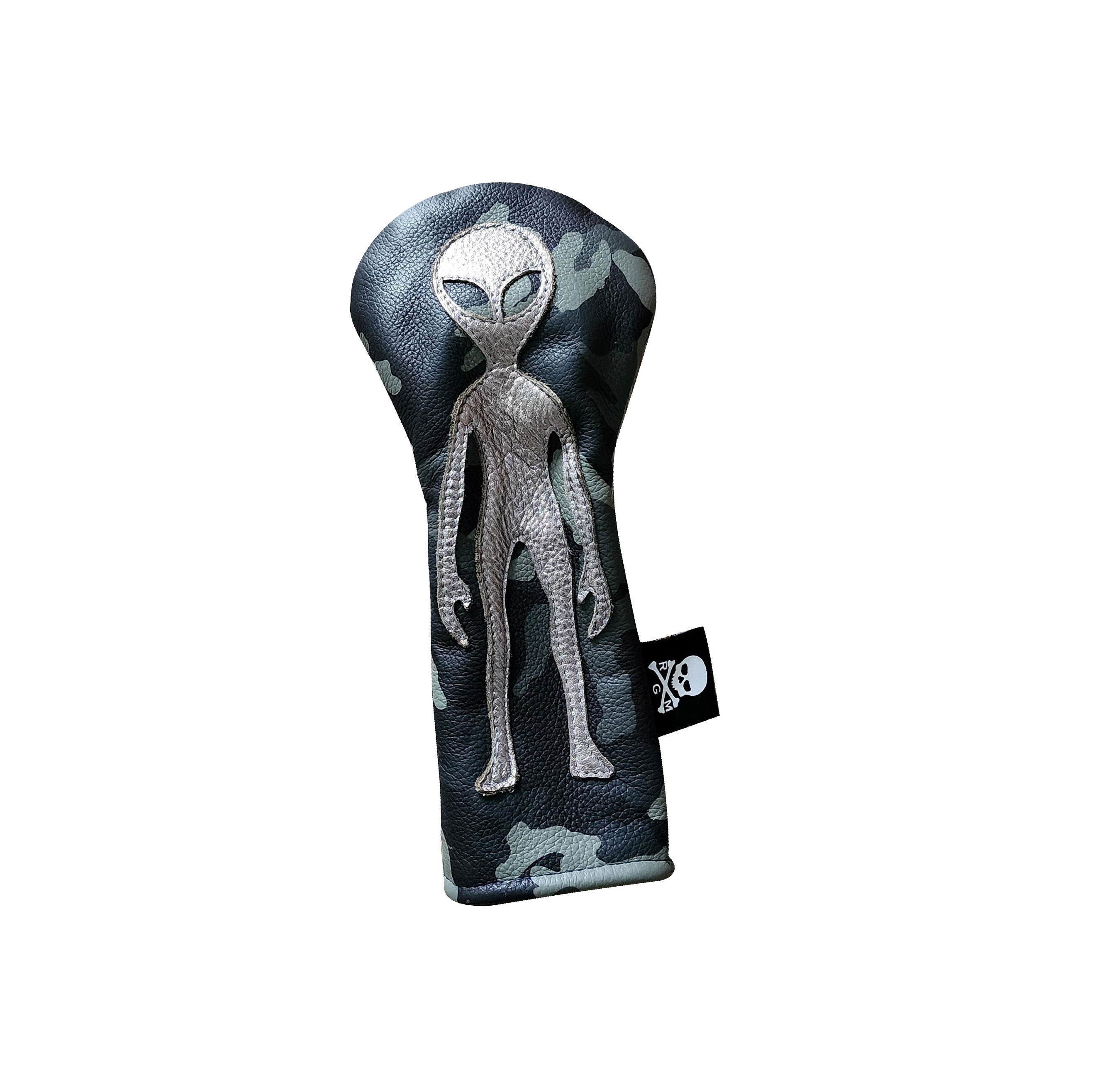 The RMG LTD Edition "Gun Metal Alien" Urban Camo Fairway Wood Headcover - Robert Mark Golf