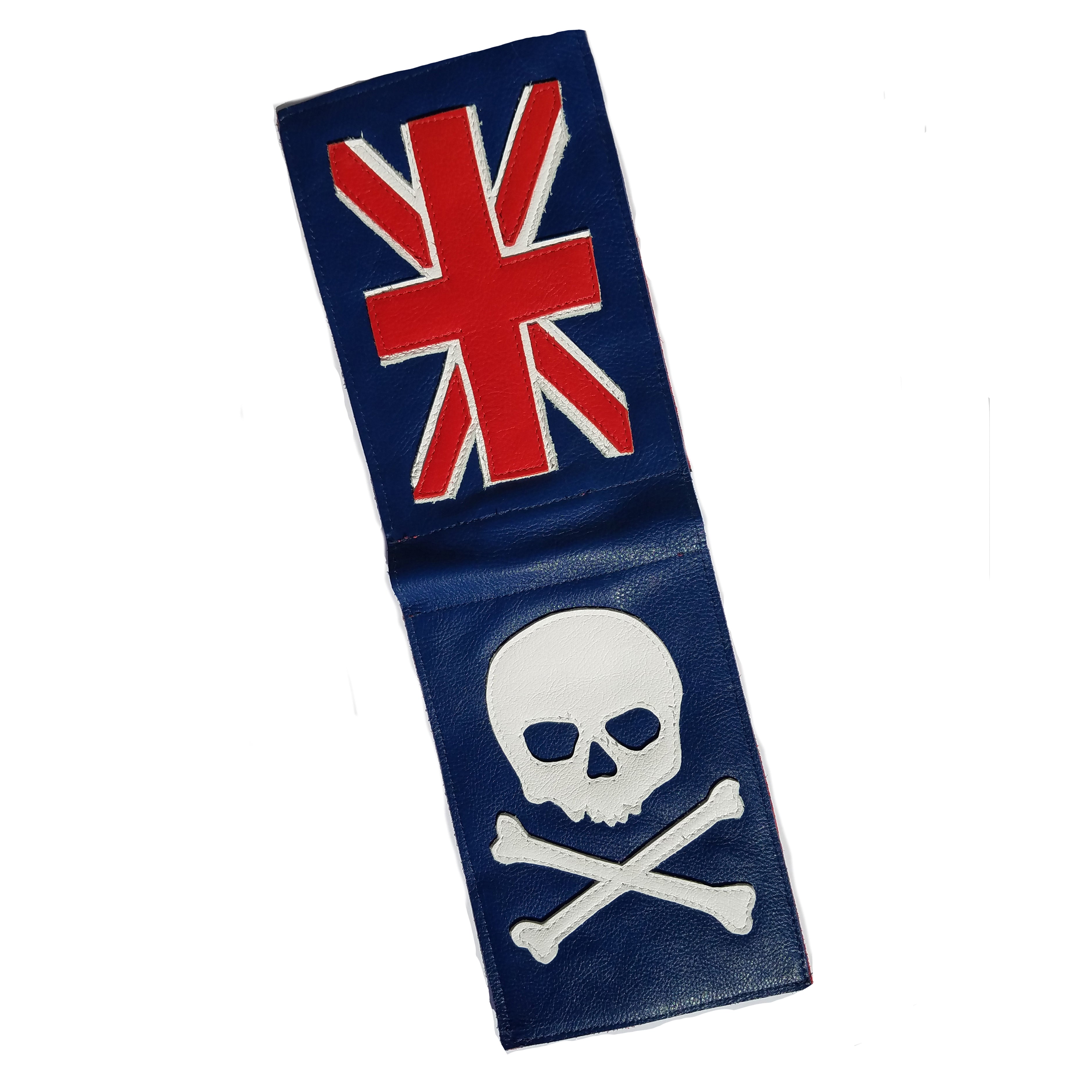 NEW! Union Jack Flag Skull & Bones Scorecard Holder - Robert Mark Golf