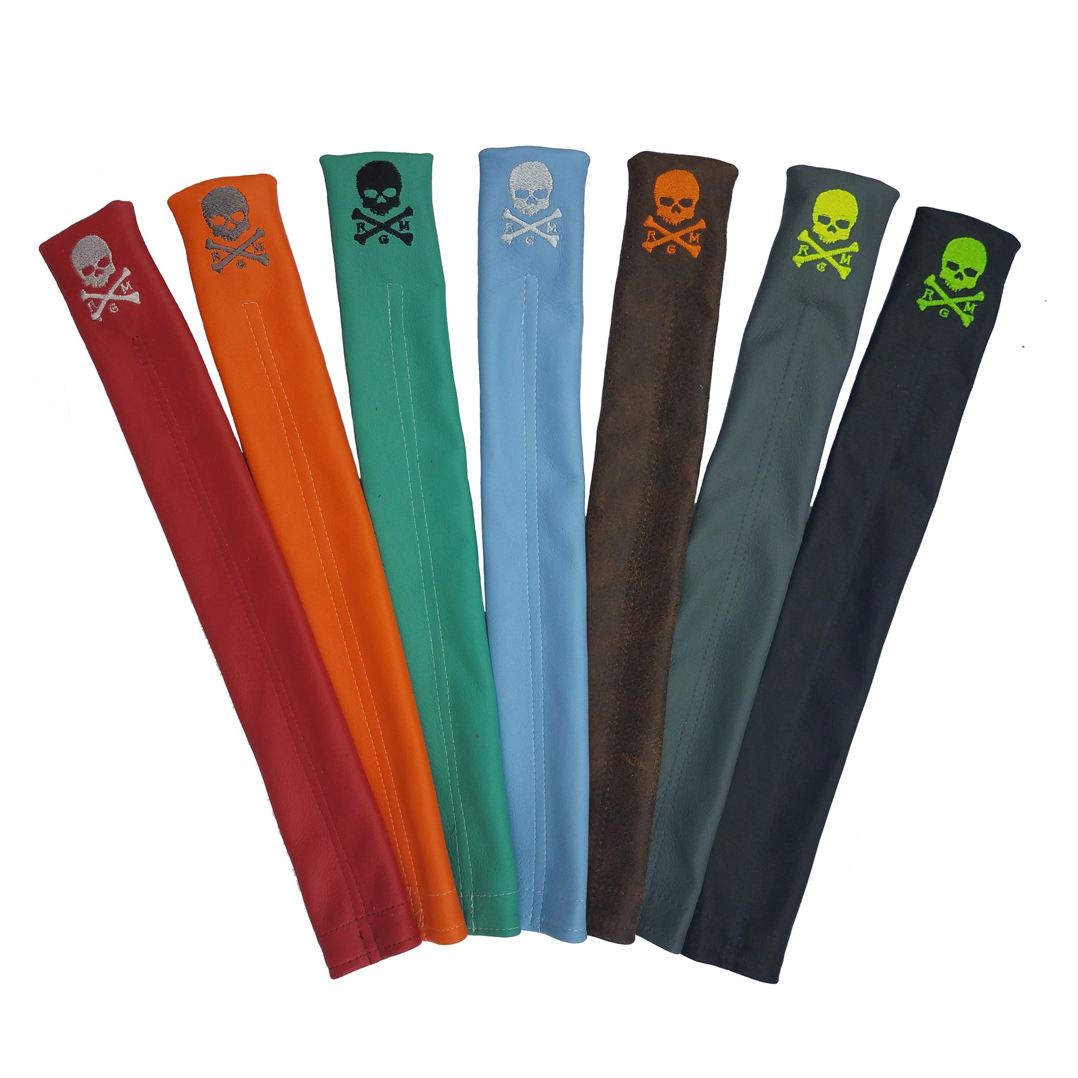 The RMG Skull & Bones Alignment Sticks Cover - Robert Mark Golf