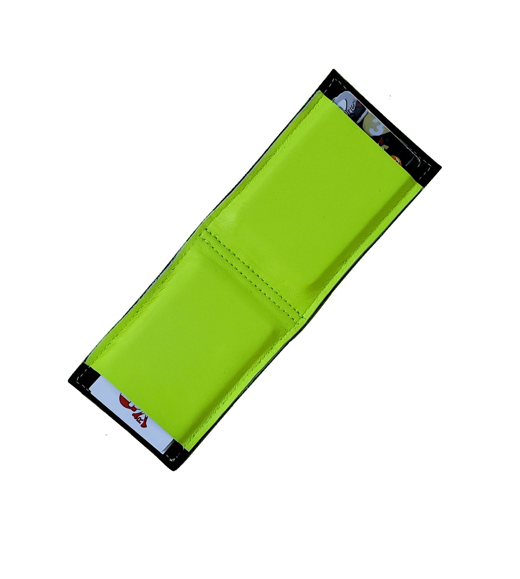 RMG Black Alligator Embossed / Neon Yellow Leather Cash Cover - Robert Mark Golf