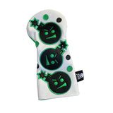 Limited Edition! Metallic Green Dancing "Angry Bombs" Driver Headcover - Robert Mark Golf