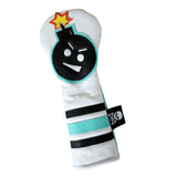 One of a Kind! Tiffany Blue style "Angry Bomb" Fairway Wood Headcover - Robert Mark Golf
