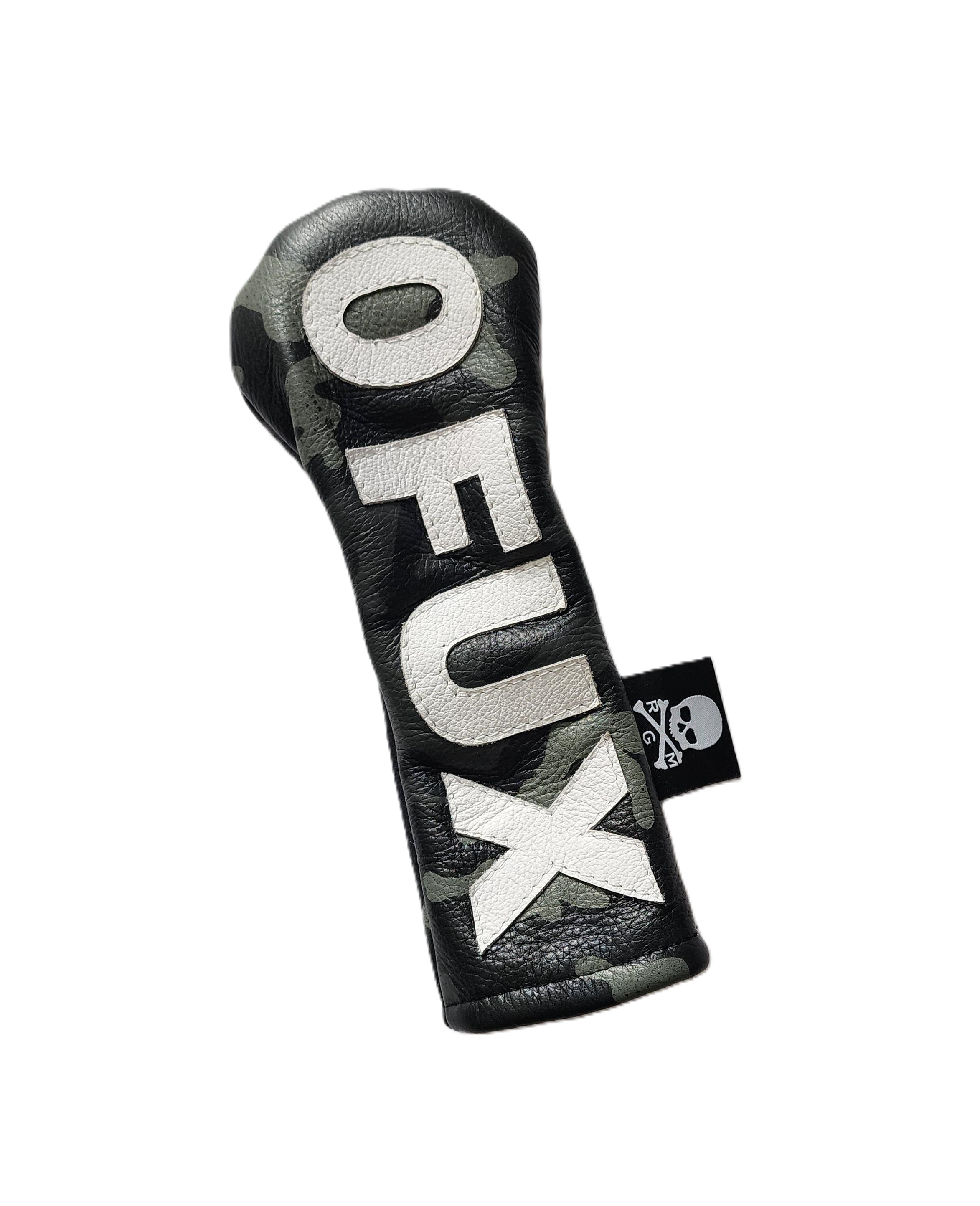 One-Of-A-Kind! The Urban Camo / "0 FUX" Hybrid headcover. - Robert Mark Golf