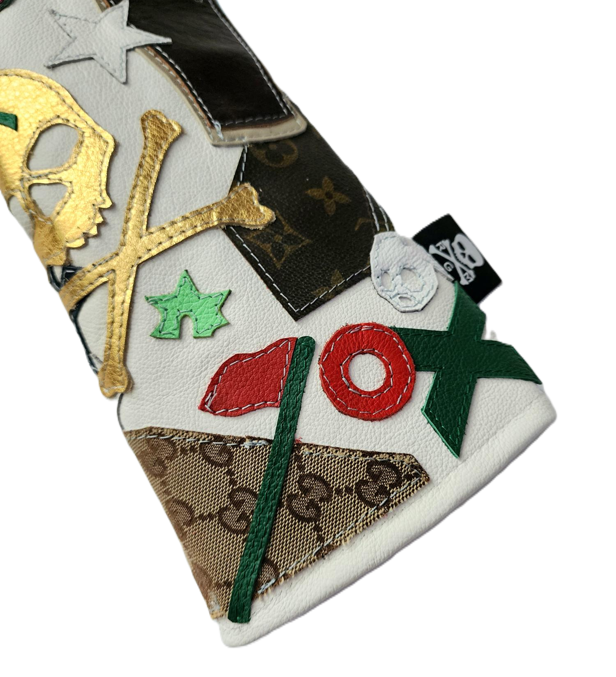 Rare! One of a Kind! The RMG Collage Driver Headcover with LV, Gucci, Crown, Skull! - Robert Mark Golf
