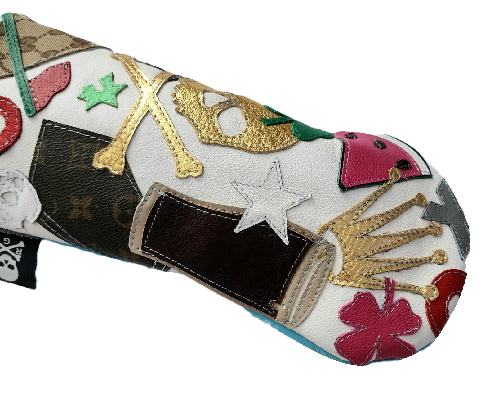 Rare! One of a Kind! The RMG Collage Driver Headcover with LV, Gucci, Crown, Skull! - Robert Mark Golf