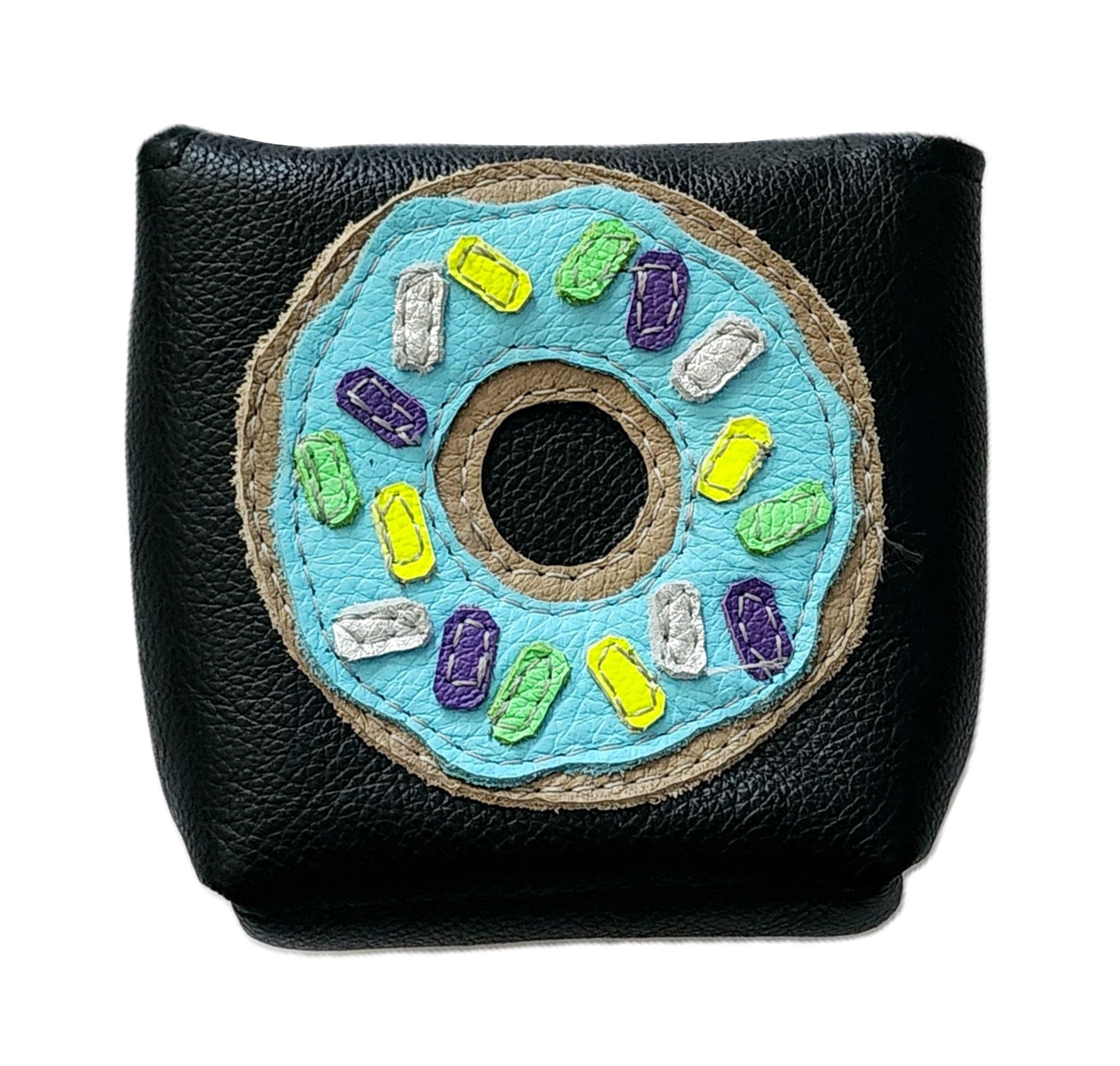 NEW! The Donut Tour Model, Black Mallet Putter Cover - Robert Mark Golf