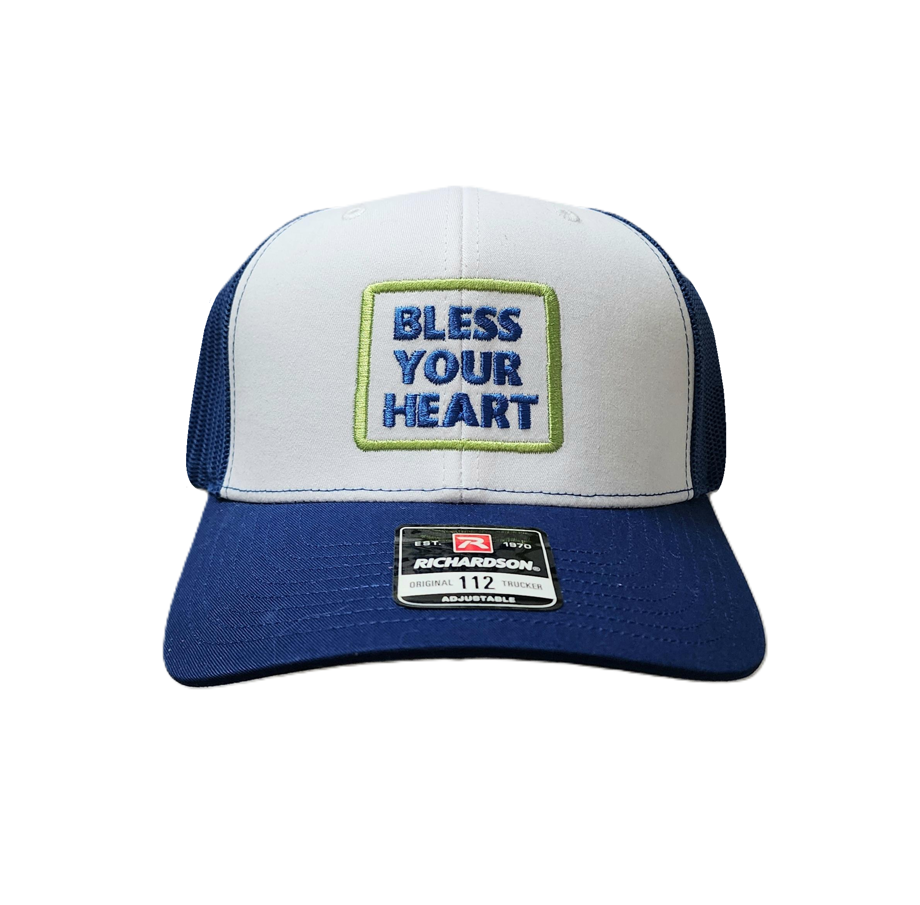 NEW! The RMG, BLESS YOUR HEART, Richardson 112 Trucker Golf Hat! - Robert Mark Golf
