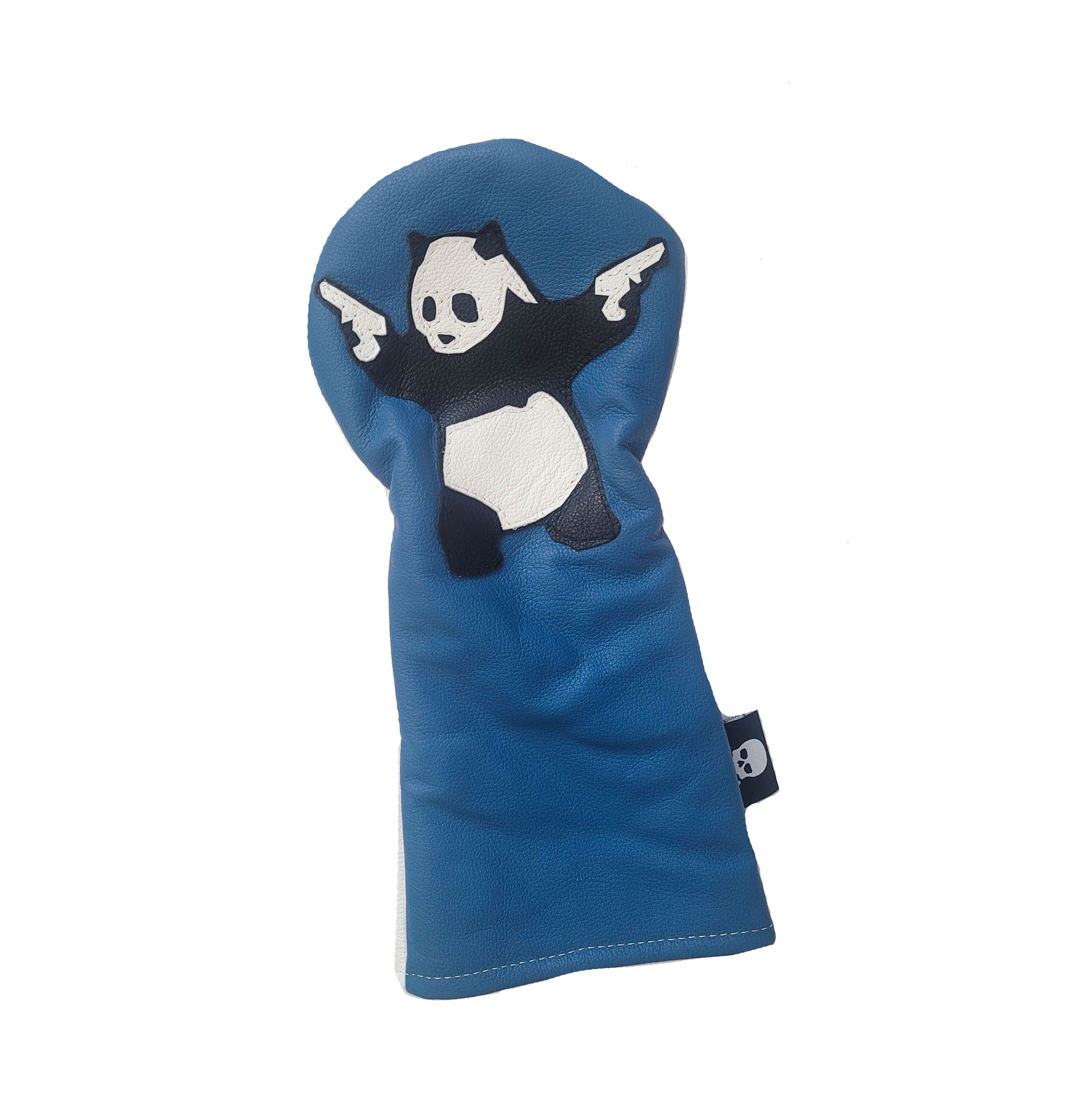 NEW! Blue Panda With Guns Headcover - Robert Mark Golf