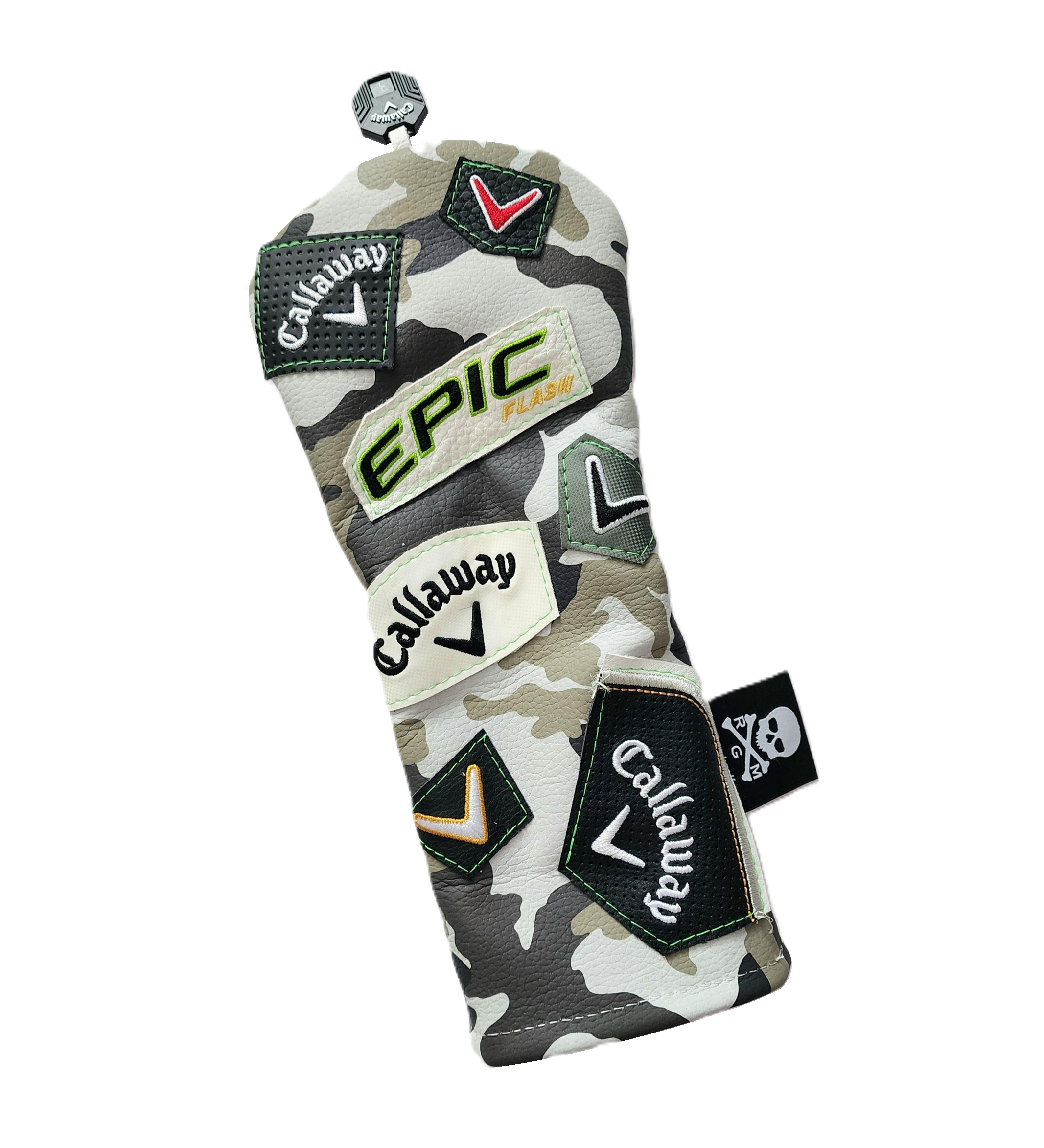 New! Rare! One of a Kind! The RMG Upcycled Collage Fairway Wood Headcover - Robert Mark Golf