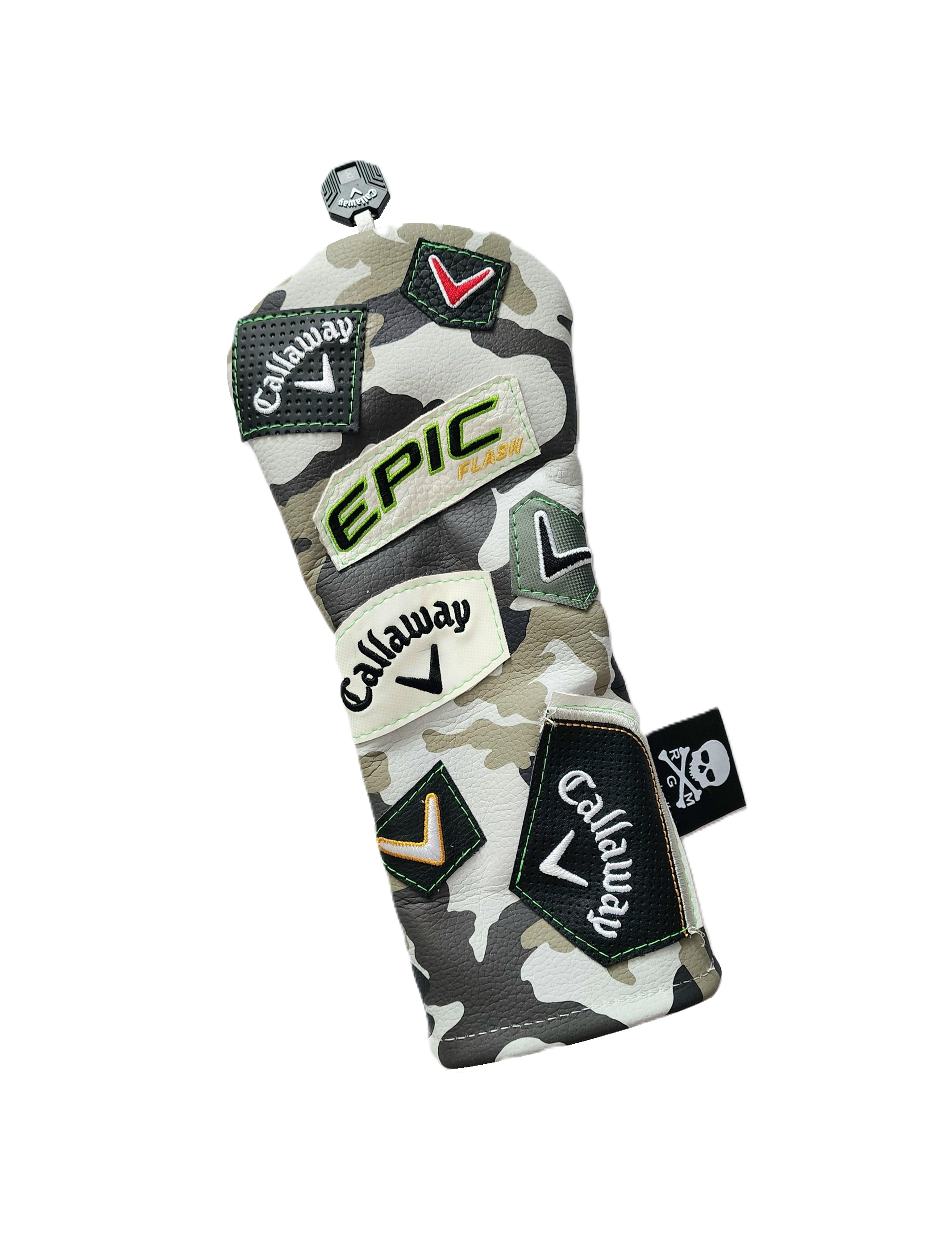 New! Rare! One of a Kind! The RMG Upcycled Collage Fairway Wood Headcover - Robert Mark Golf