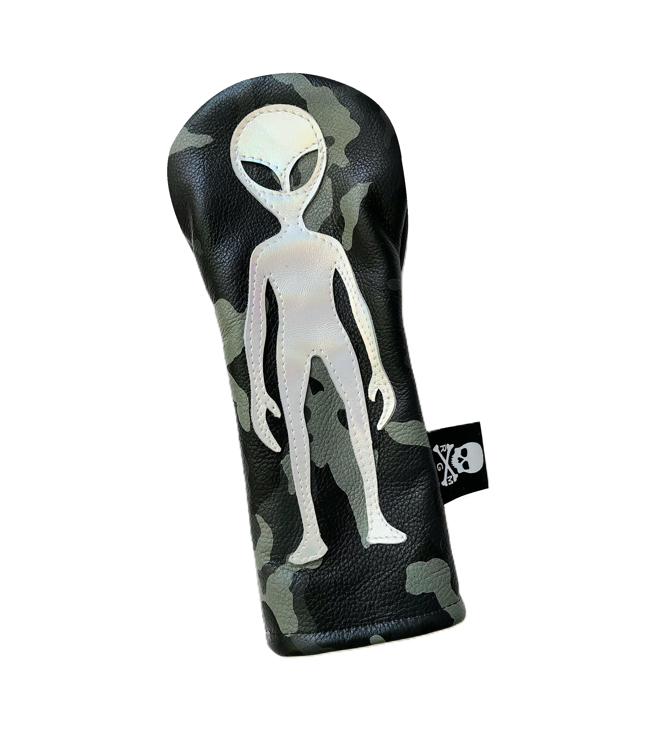 The RMG LTD Edition "Gun Metal Alien" Urban Camo Fairway Wood Headcover - Robert Mark Golf