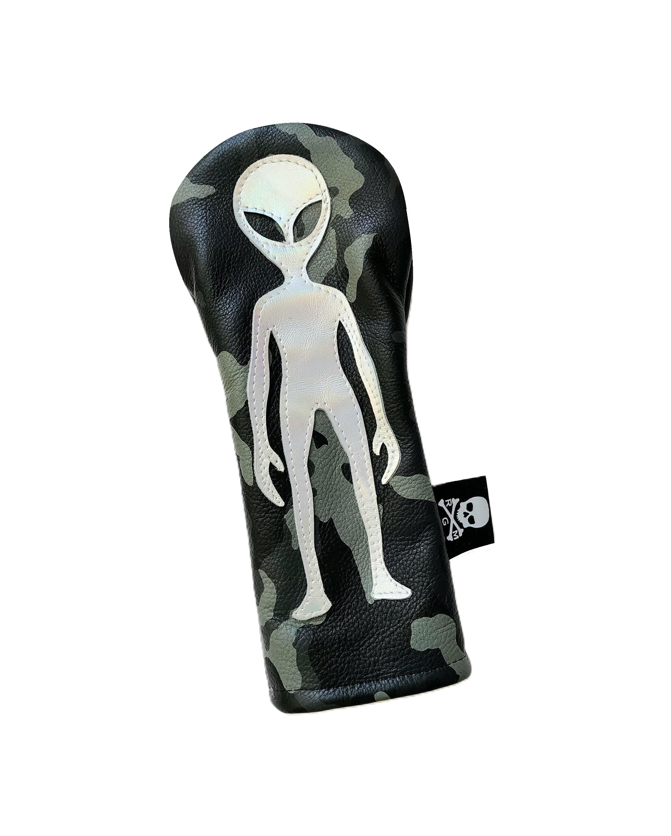 The RMG LTD Edition "Gun Metal Alien" Urban Camo Fairway Wood Headcover - Robert Mark Golf
