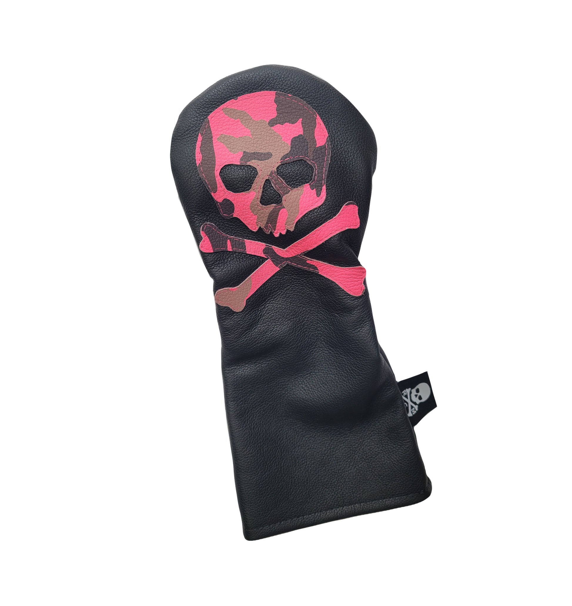 NEW! Hot Pink Urban Camo Skull & Bones Driver Headcover - Robert Mark Golf