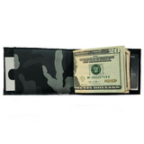 NEW! RMG Black Patent Leather Alligator Embossed  Leather Cash Cover/ Wallet!