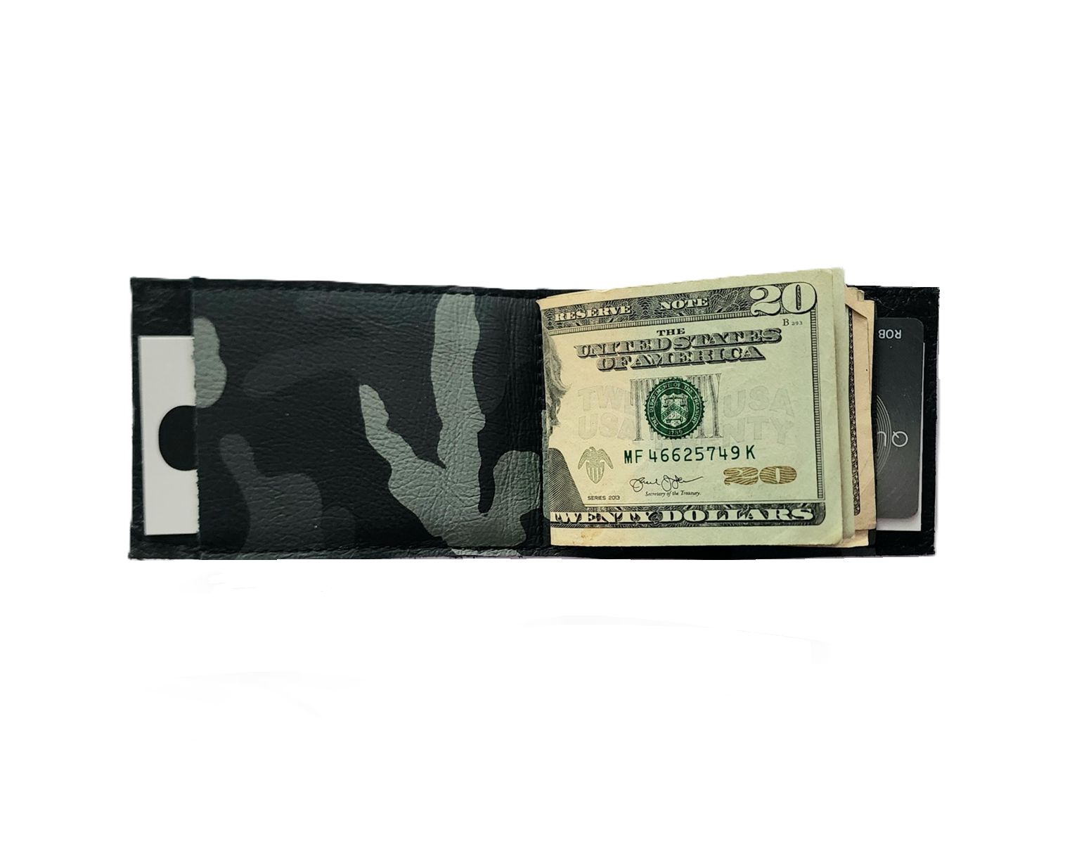 NEW! RMG Black Patent Leather Alligator Embossed  Leather Cash Cover/ Wallet! - Robert Mark Golf