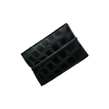 NEW! RMG "Murdered Out" Matte Black Alligator Embossed  Leather Cash Cover/ Wallet!