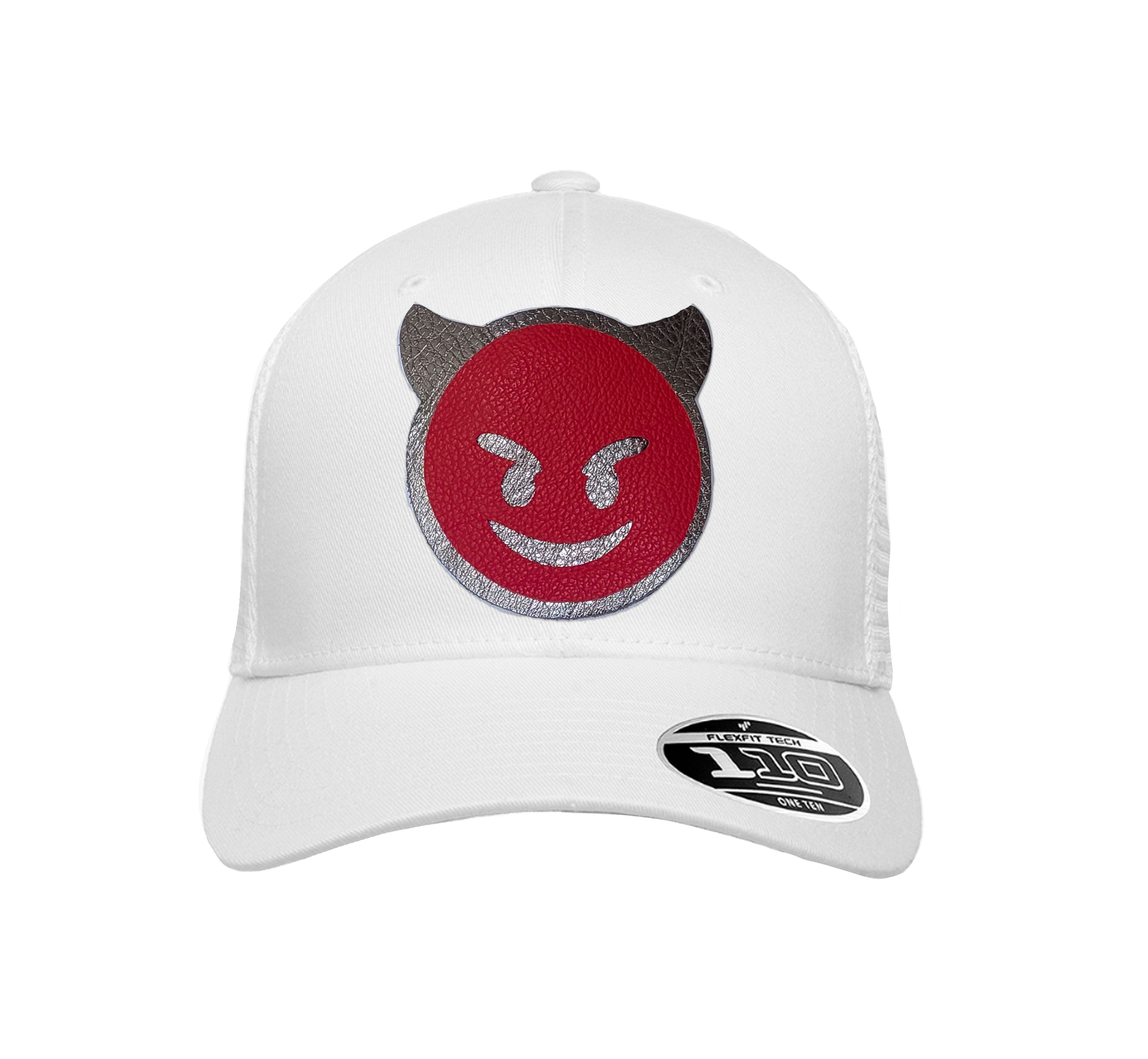 NEW! The RMG Red Demon Emoji Flexfit Snapback 110 Baseball Hat - Robert Mark Golf
