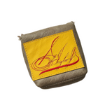 Rare! EH Taylor Bourbon, baseball glove leather upcycled Mallet Putter headcover! - Robert Mark Golf