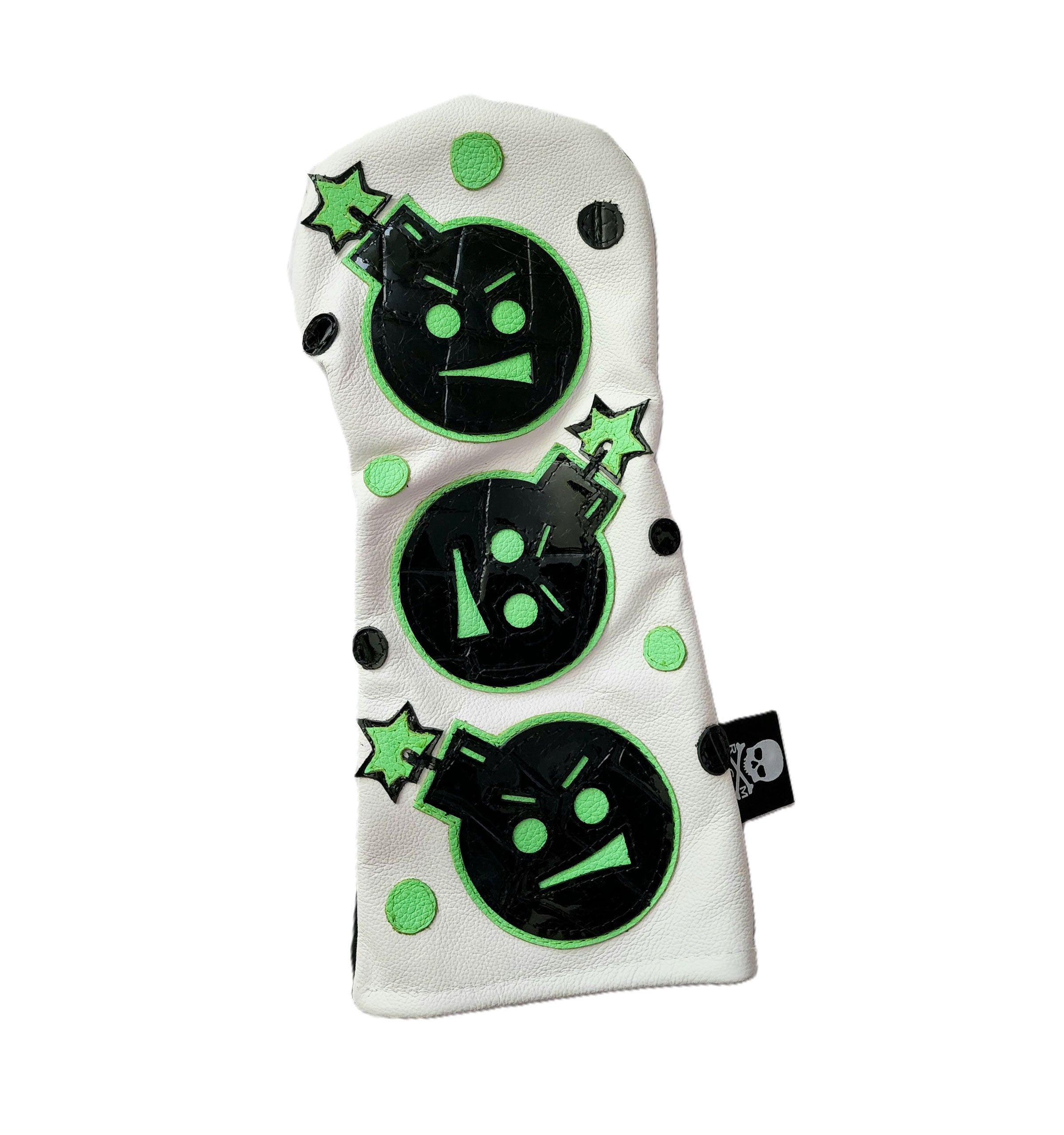 The Neon Green & Alligator Dancing "Angry Bombs" Driver Headcover! - Robert Mark Golf