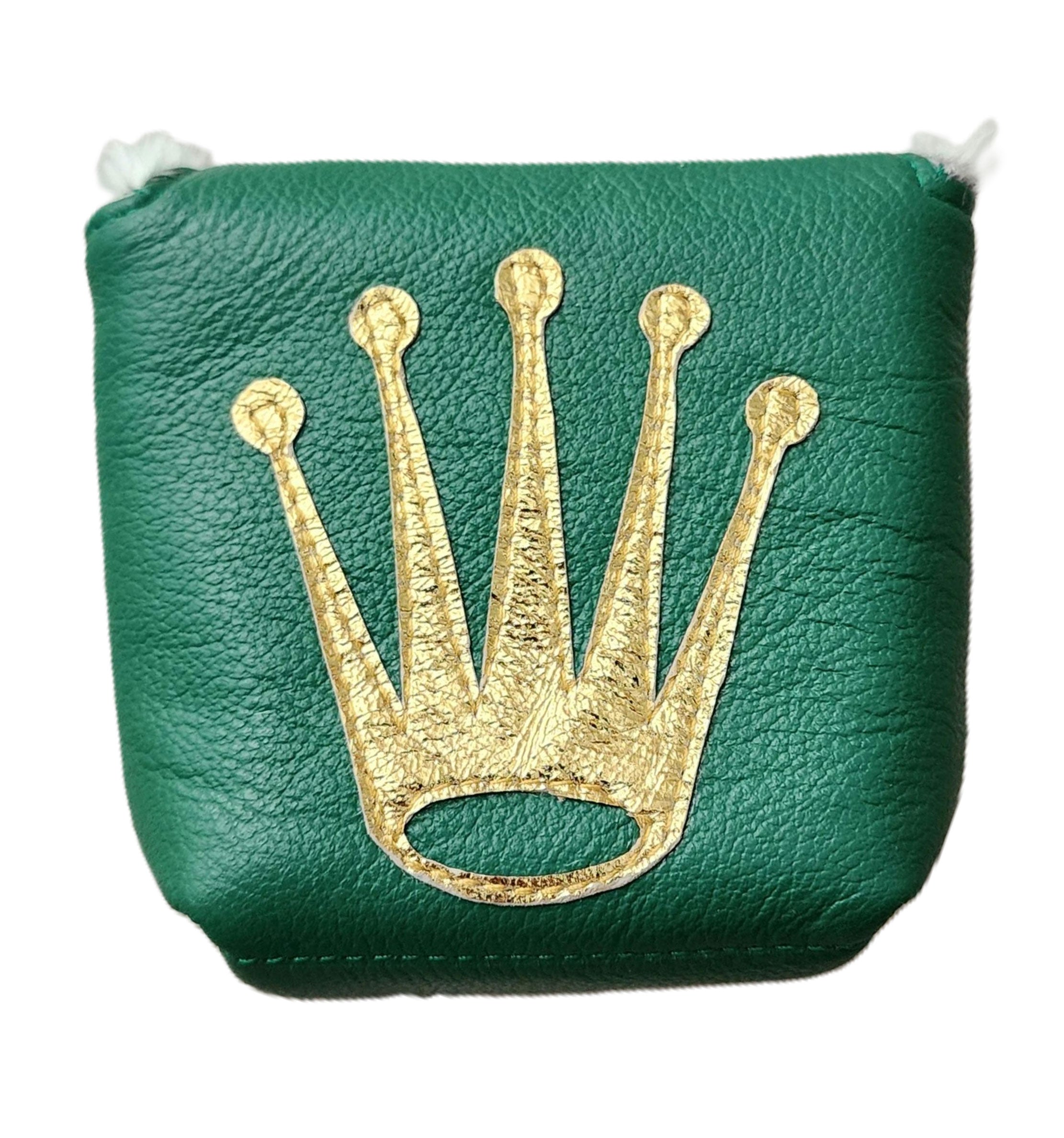 New! One-Of-A-Kind! Rolex Crown inspired, Mallet Putter Headcover - Robert Mark Golf