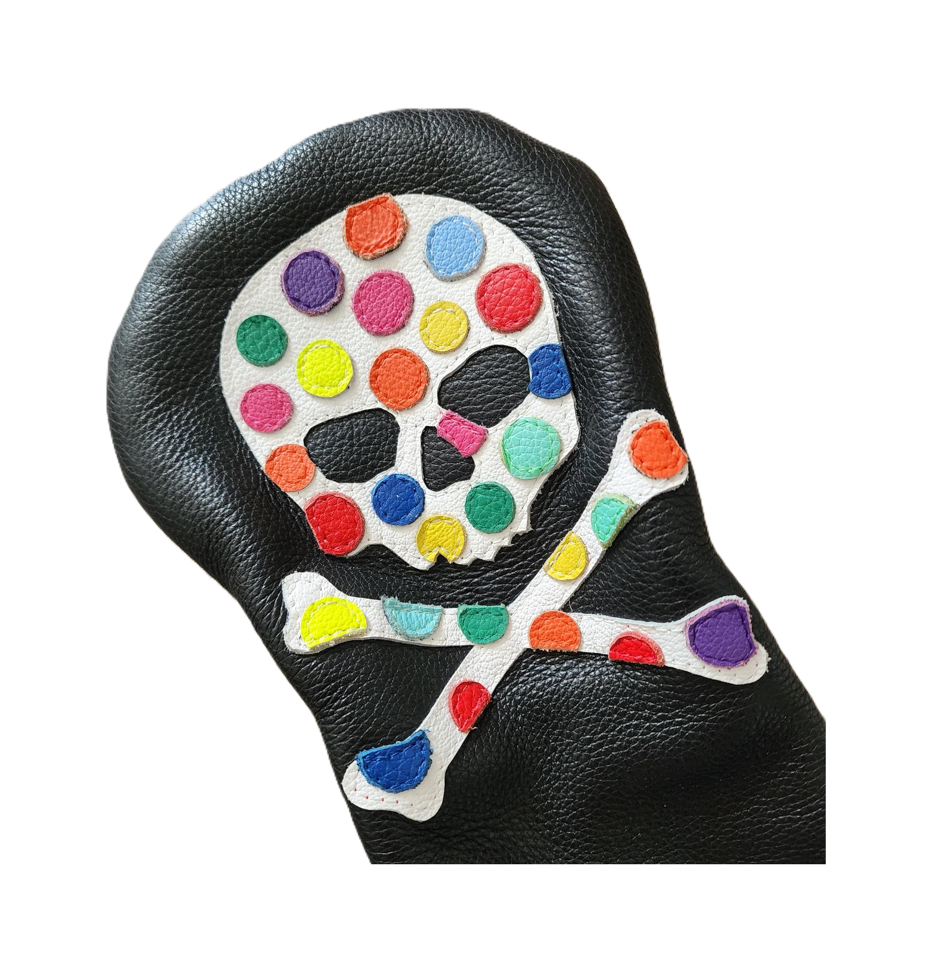 One-Of-A-Kind! "Gum Ball Skull & Bones" Driver Headcover - Robert Mark Golf