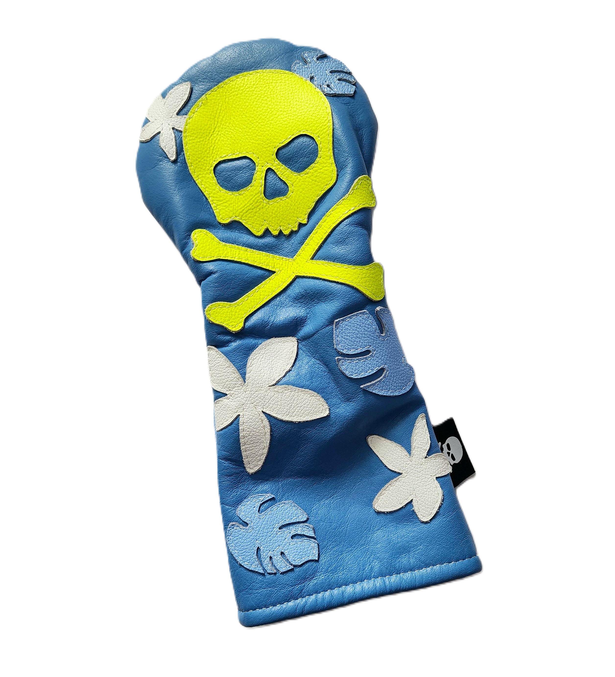 NEW! Hawaii Style, Neon Skull & Bones Driver Headcover! One Off! - Robert Mark Golf