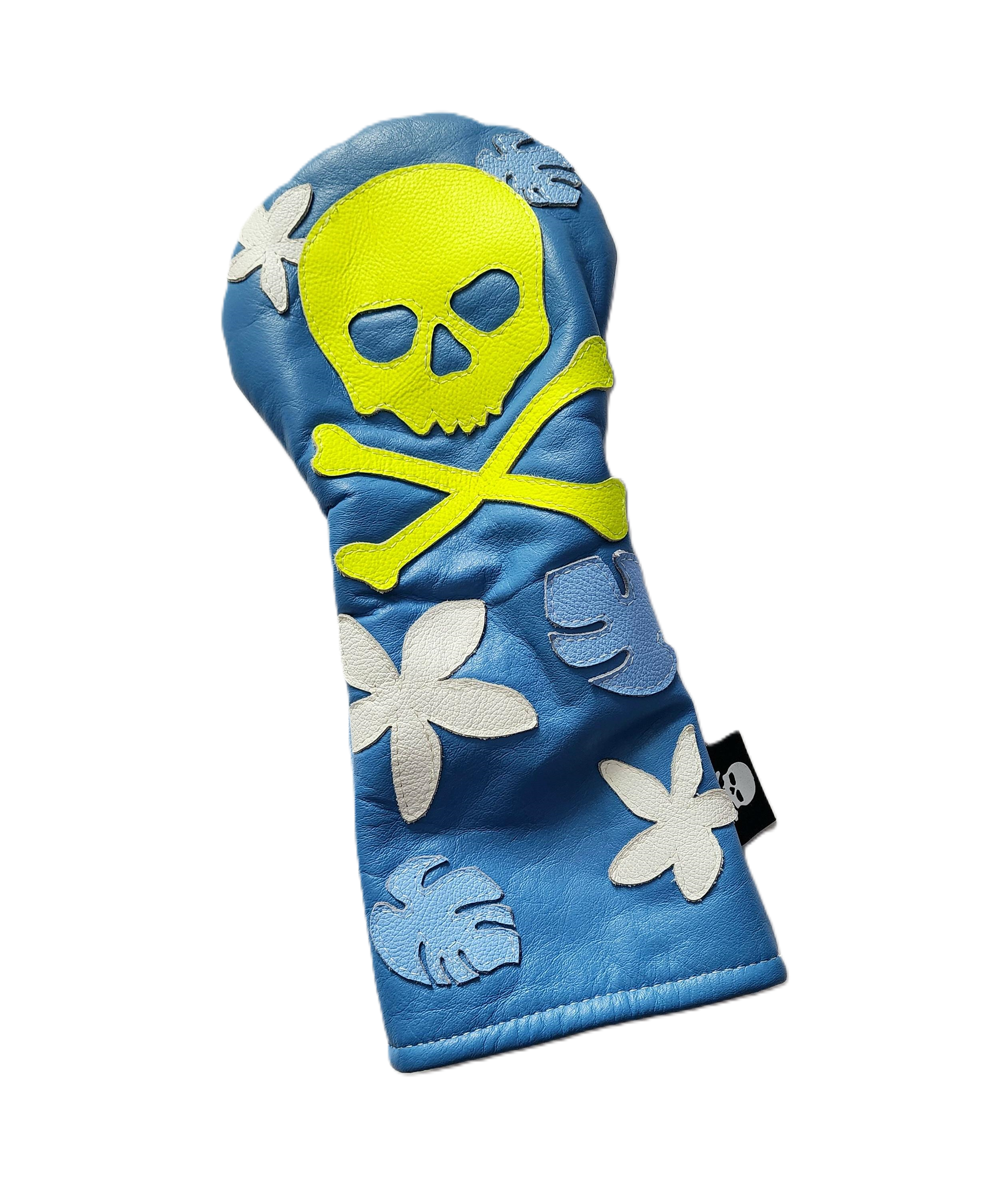 NEW! Hawaii Style, Neon Skull & Bones Driver Headcover! One Off! - Robert Mark Golf
