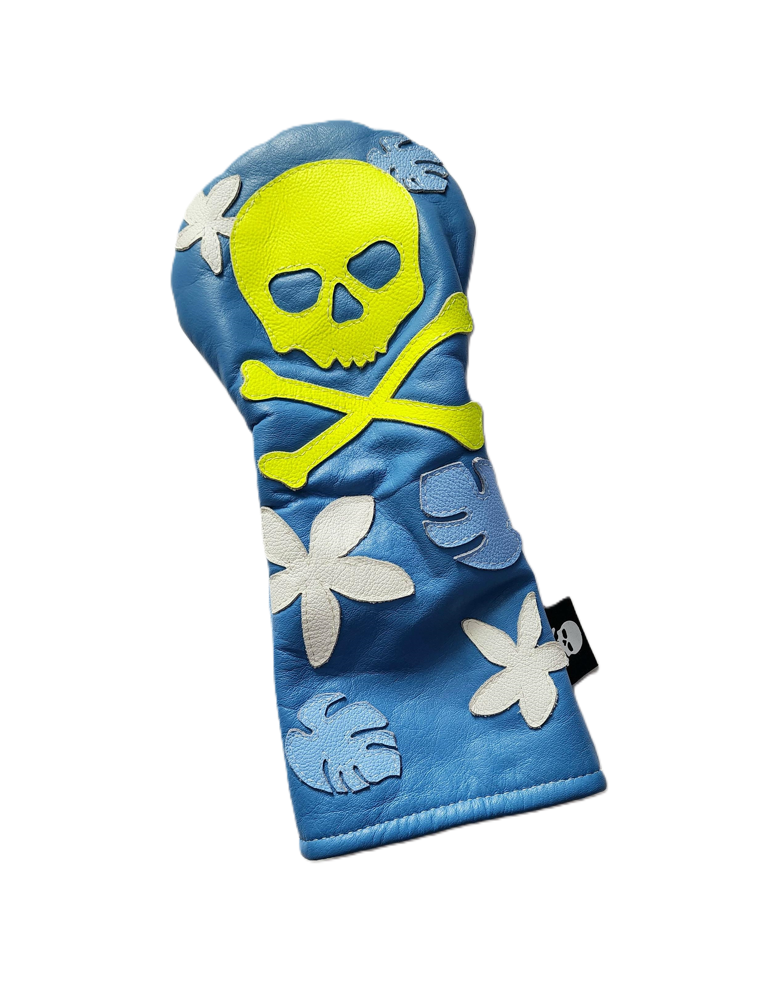 NEW! Hawaii Style, Neon Skull & Bones Driver Headcover! One Off! - Robert Mark Golf