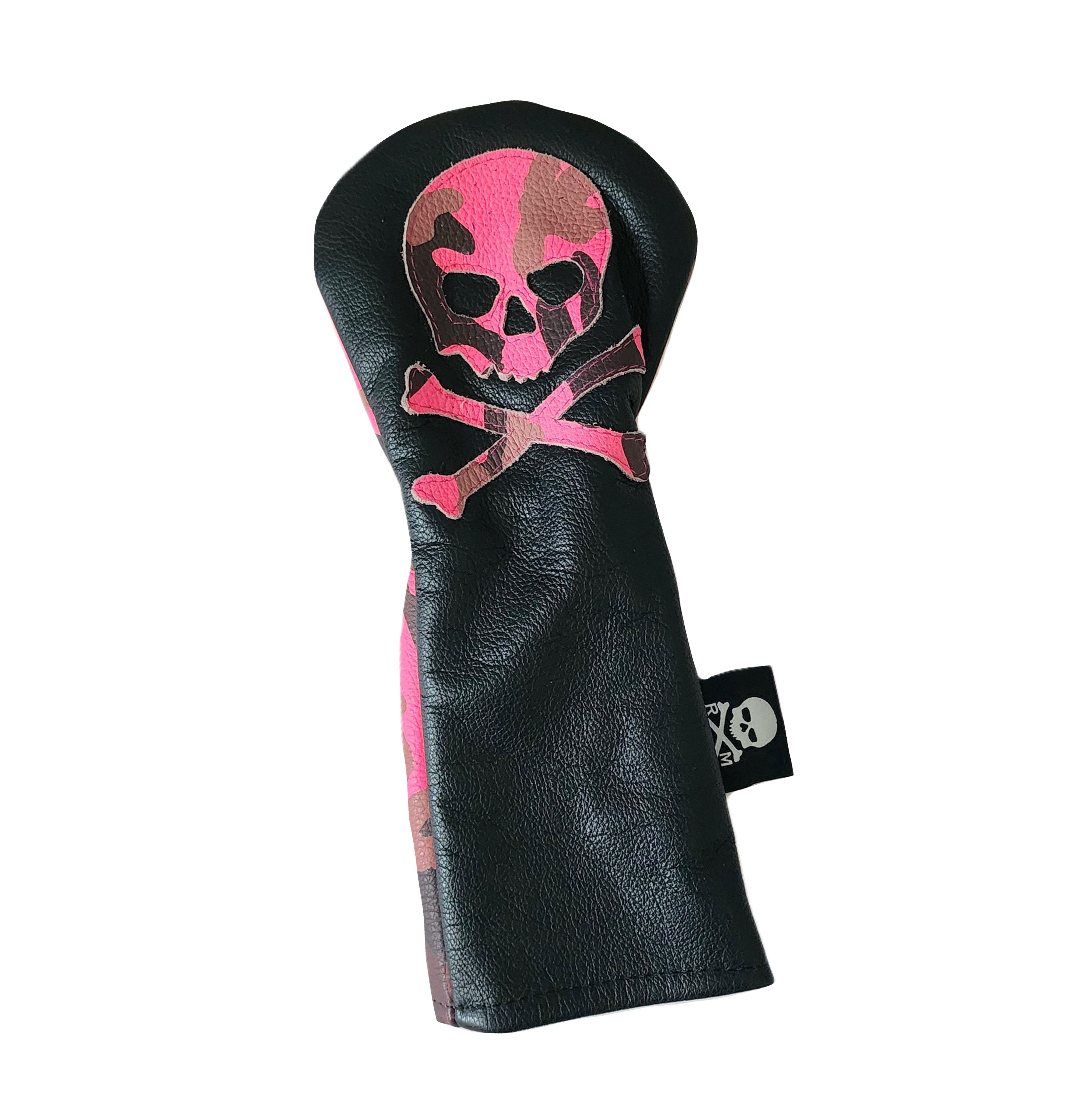 NEW! Hot Pink Urban Camo Skull & Bones Hybrid Headcover! - Robert Mark Golf