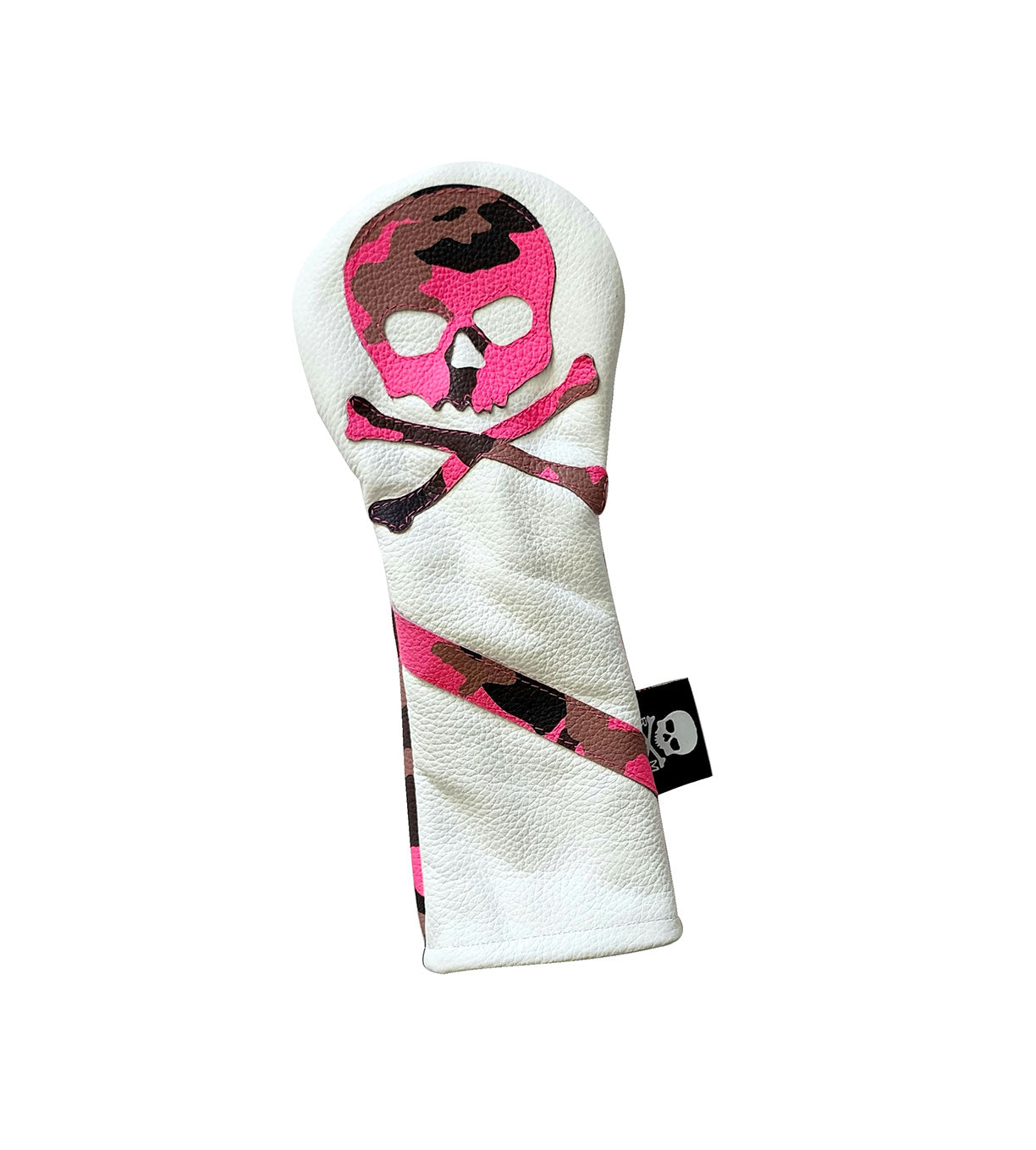 NEW! Hot Pink Urban Camo Skull & Bones & Stripe Fairway Wood Headcover - Robert Mark Golf