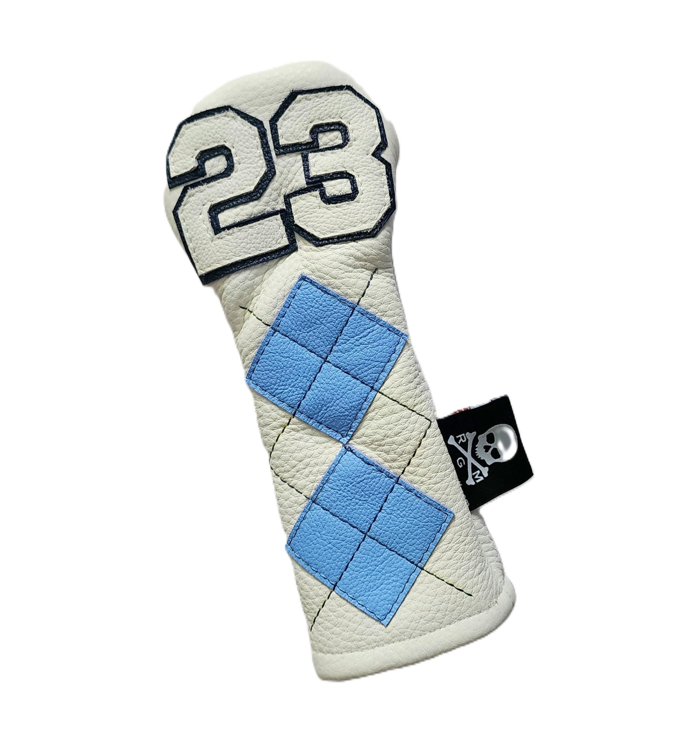 Michael Jordan-inspired NC 23 hybrid headcover by Robert Mark Golf, featuring a vibrant design and premium material.