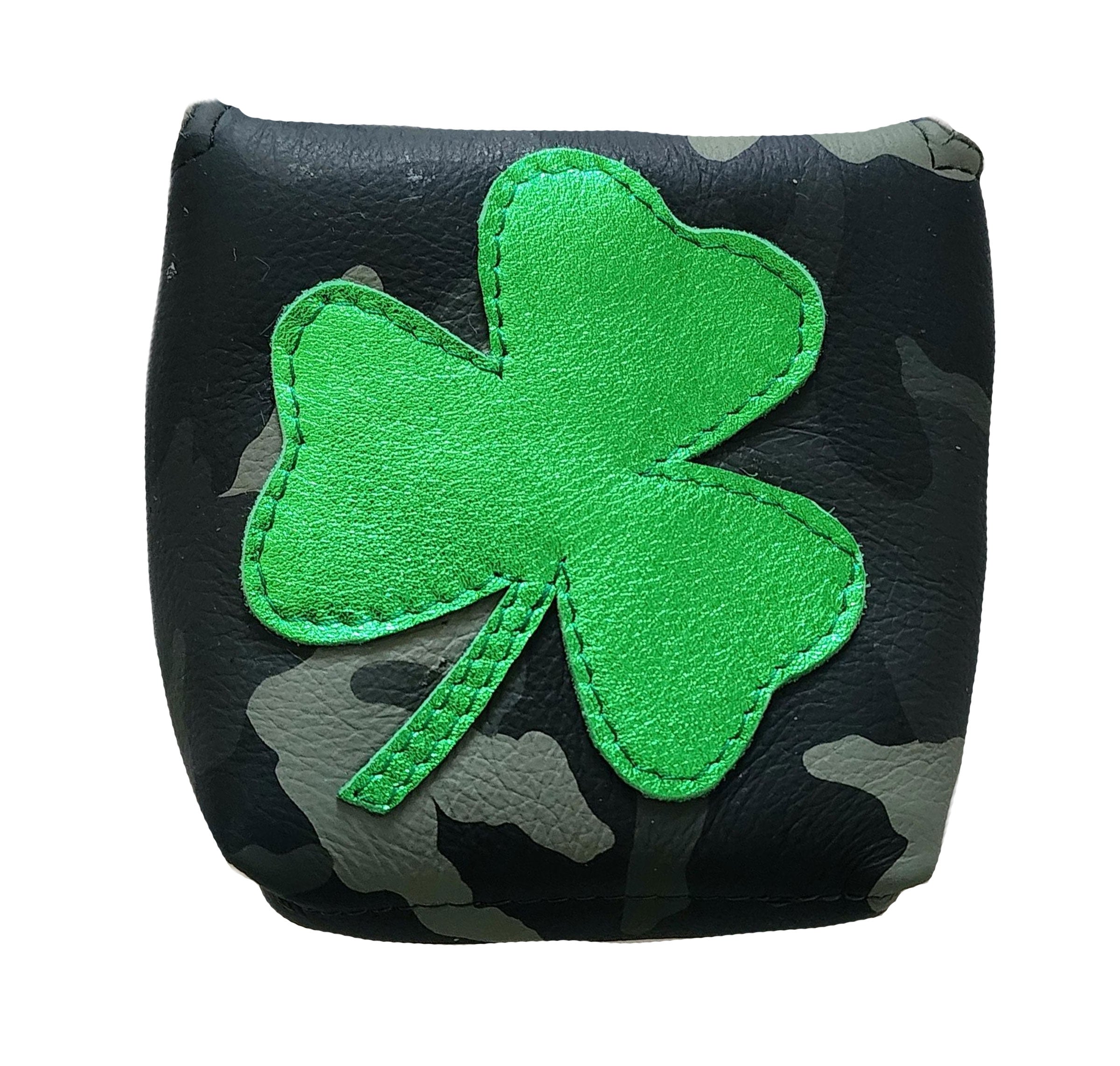 One-Of-A-Kind! Urban Camo Lucky Shamrock for Scotty Cameron Mallets Putter Cover - Robert Mark Golf