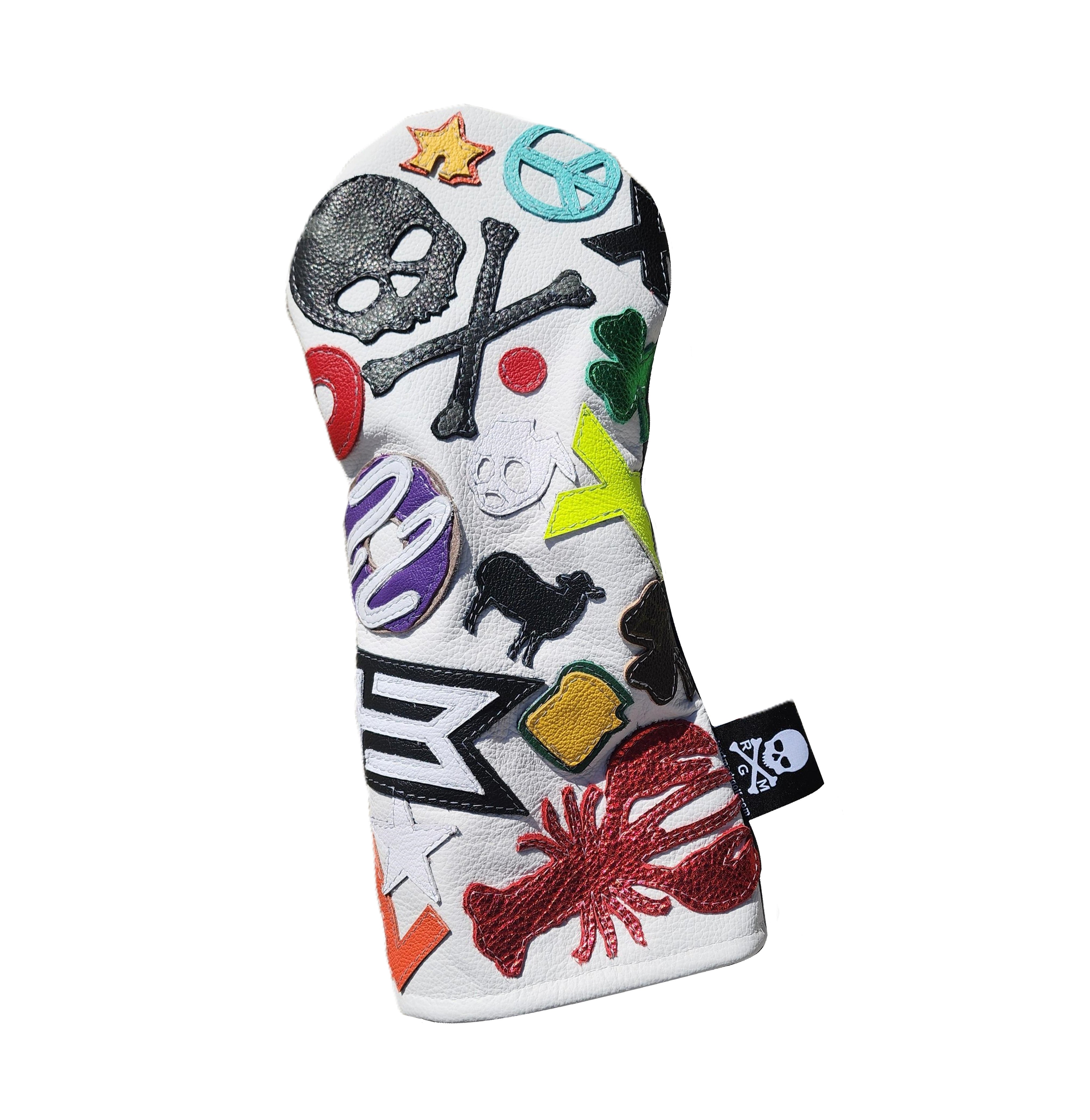 New! Rare! One of a Kind! The RMG Collage Driver Headcover with LV Shamrock! - Robert Mark Golf