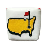 One of a kind!! Masters Inspired! Pin Flag, upcycled material, Mallet Putter Headcover!