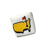 One of a kind!! Masters Inspired! Pin Flag, upcycled material, Mallet Putter Headcover!