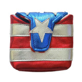 NEW! The Metallic USA FLAG Putter Headcover!