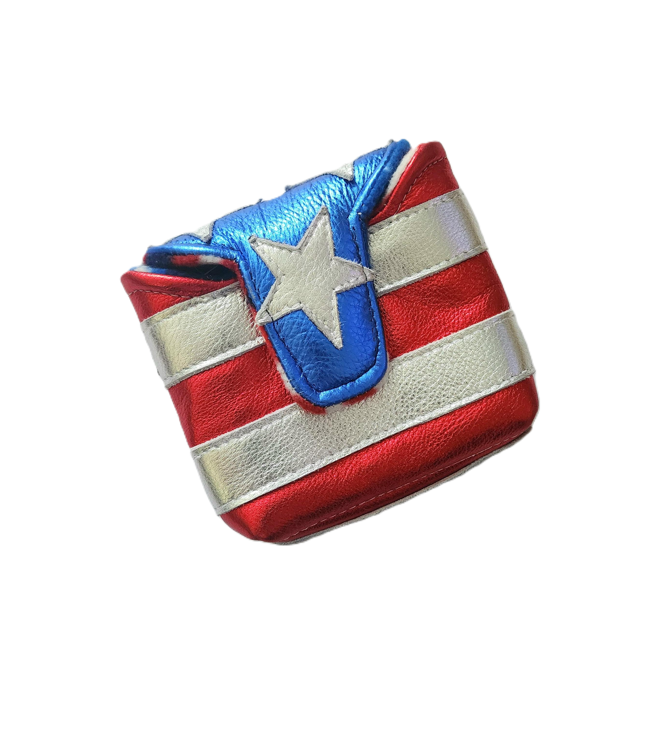 NEW! The Metallic USA FLAG Putter Headcover!