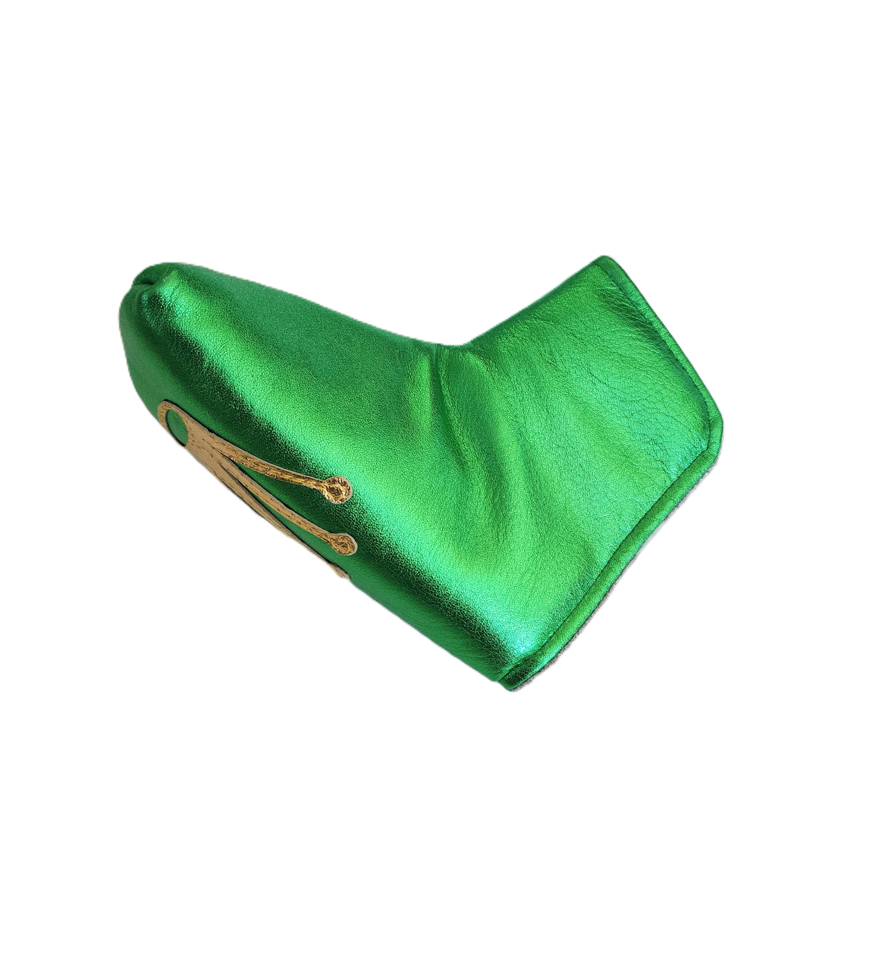 New! One-Of-A-Kind! Metallic Leather Rolex Crown inspired Blade Putter Headcover!