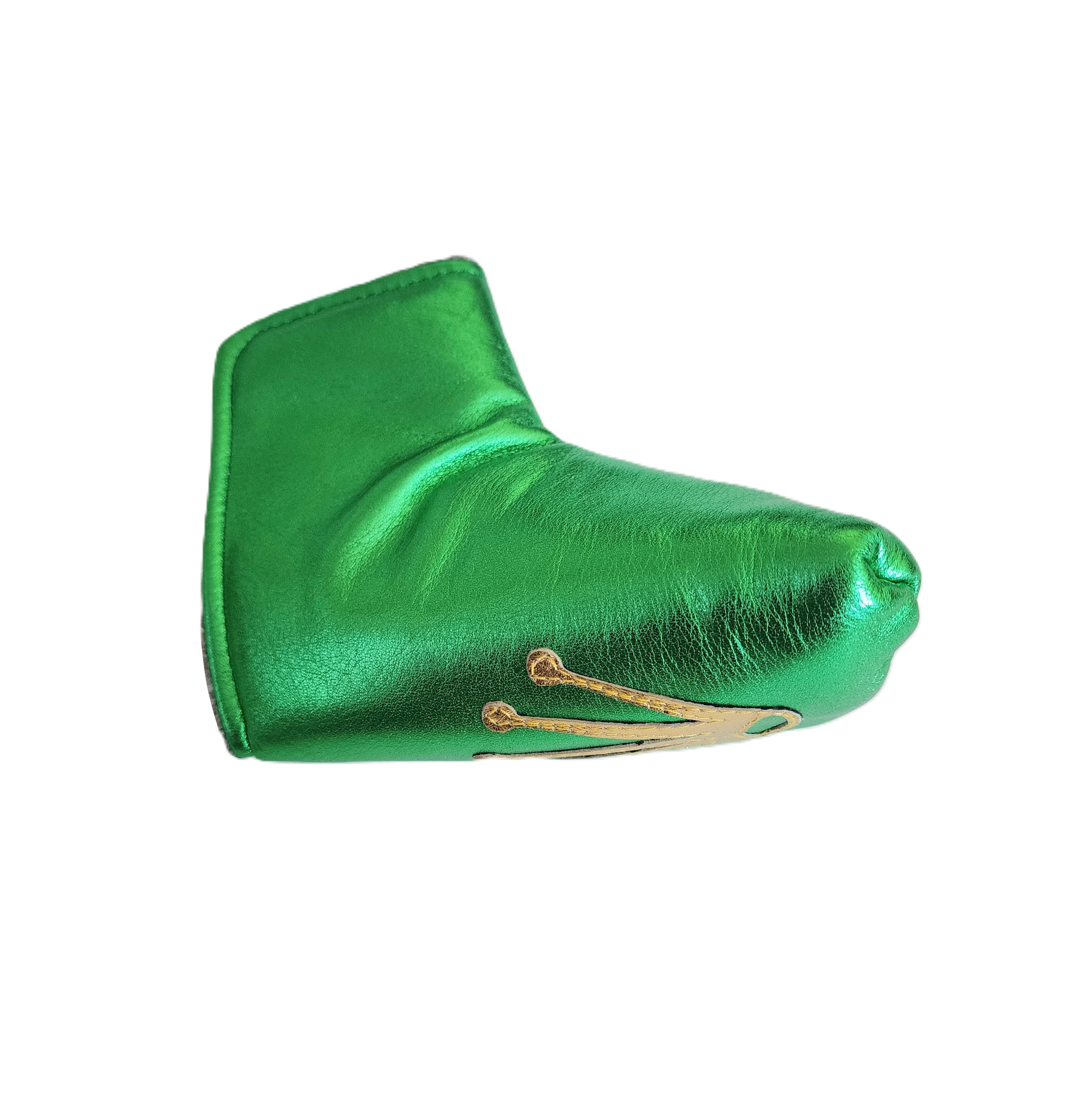 New! One-Of-A-Kind! Metallic Leather Rolex Crown inspired Blade Putter Headcover!