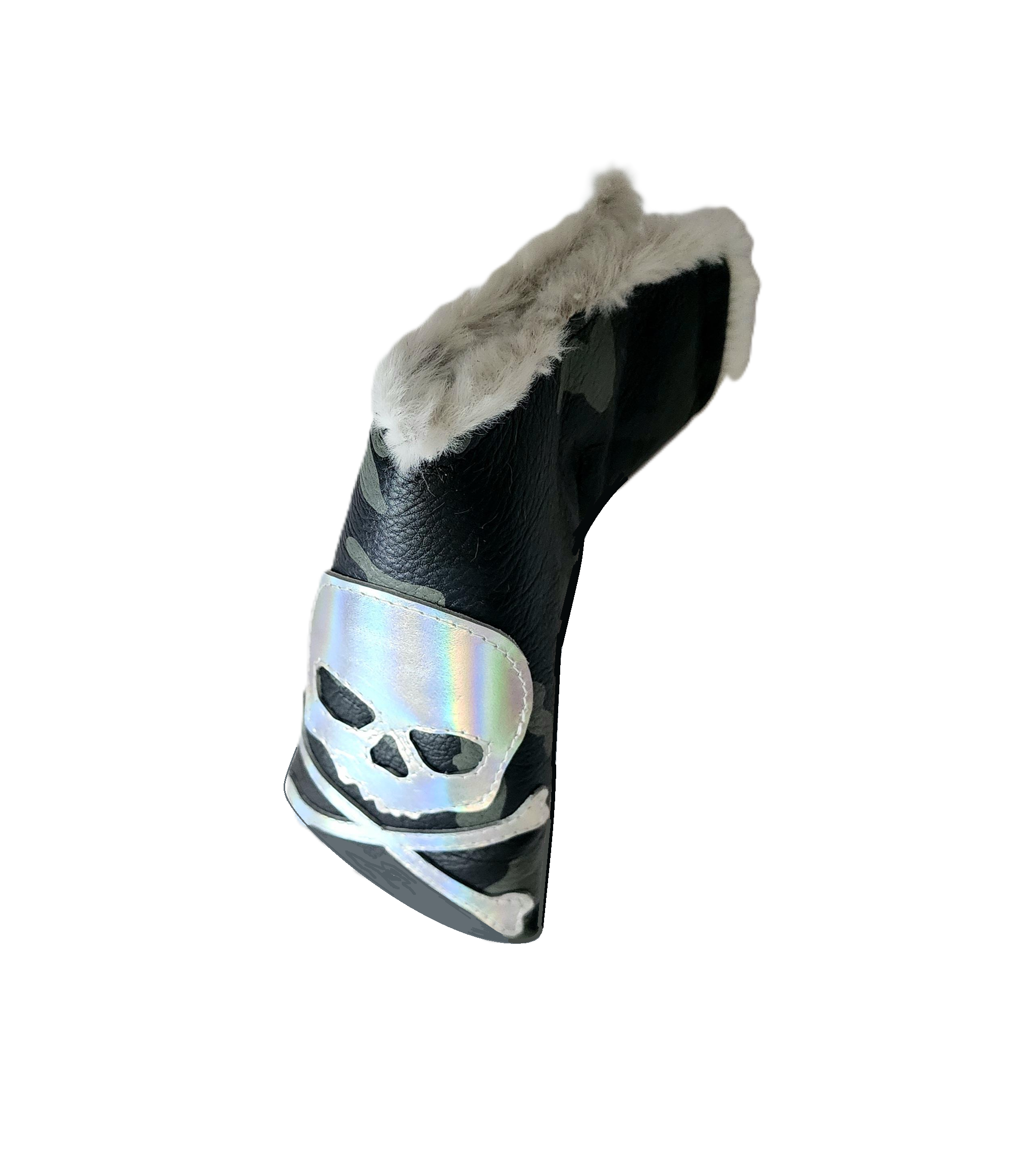 Limited Edition! Urban Camo, Mirror Skull & Bones Blade Putter Headcover! - Robert Mark Golf