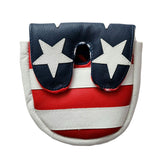 NEW! Custom "USA Flag" Putter Cover fits LAB Golf DF3  CENTER SHAFT Mallet Putter! - Robert Mark Golf