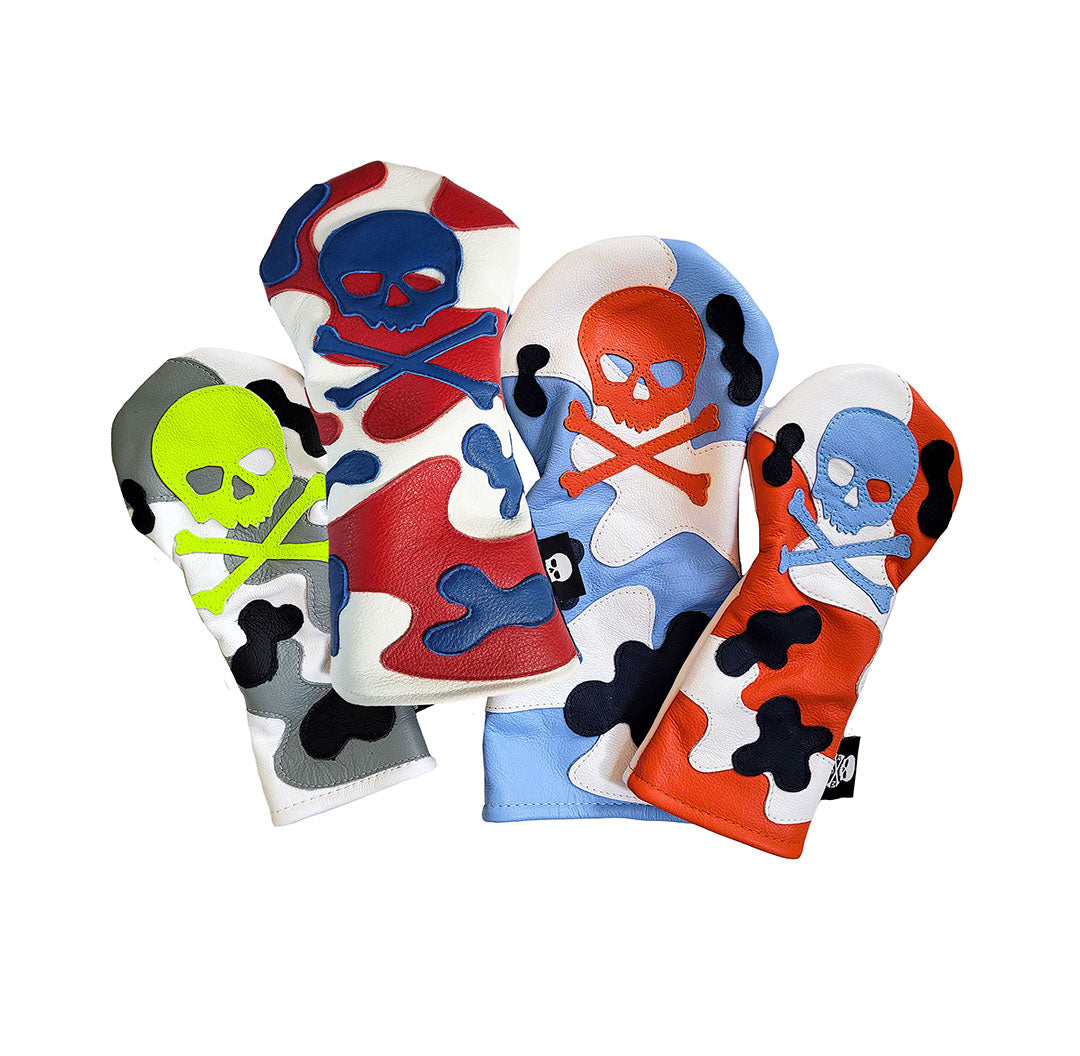 Design Your Own! RMG Skull & Bones Camo Headcover - Robert Mark Golf