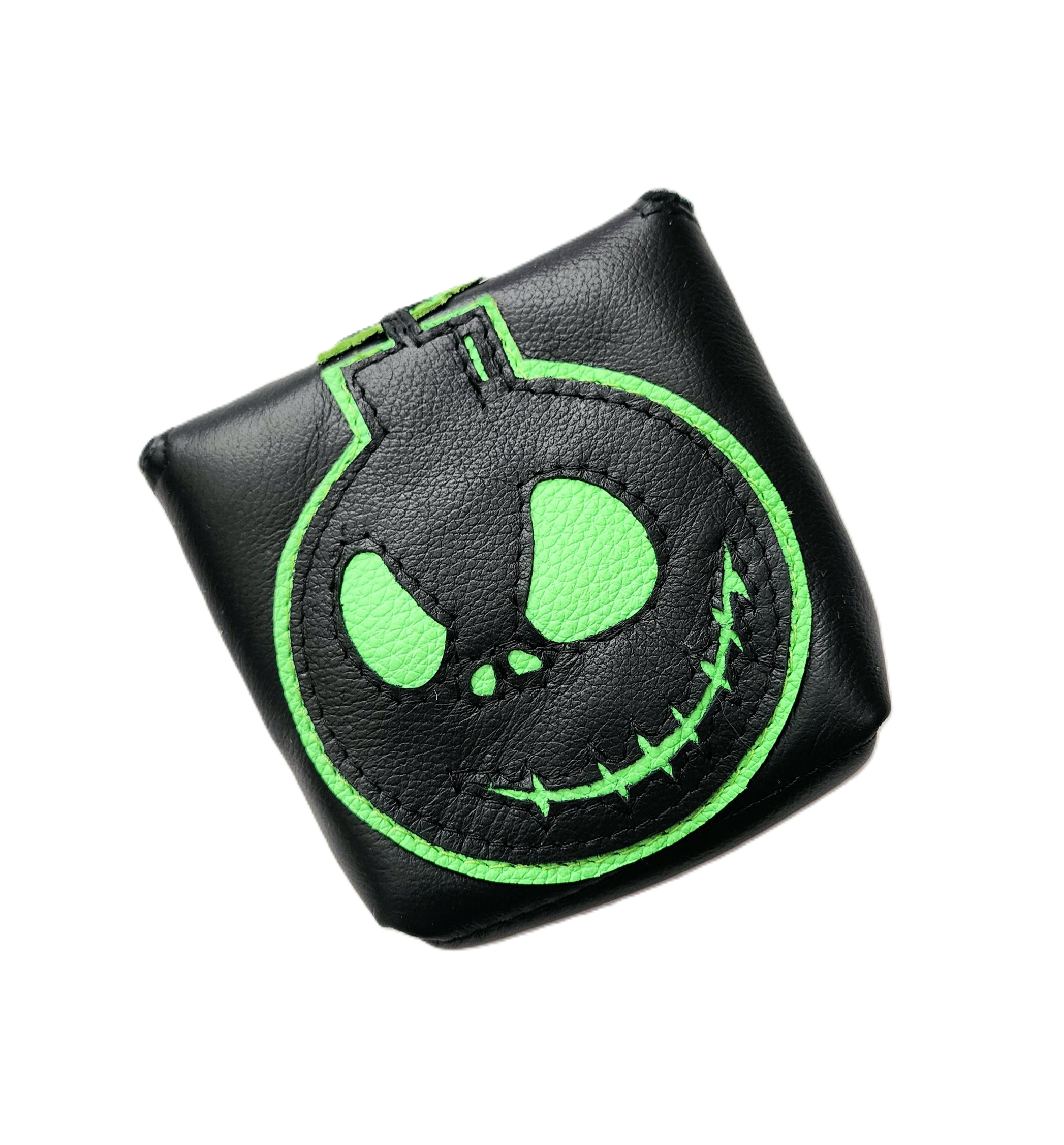 One of a Kind! The RMG Angry Bomb - Neon & Alligator mallet headcover. - Robert Mark Golf