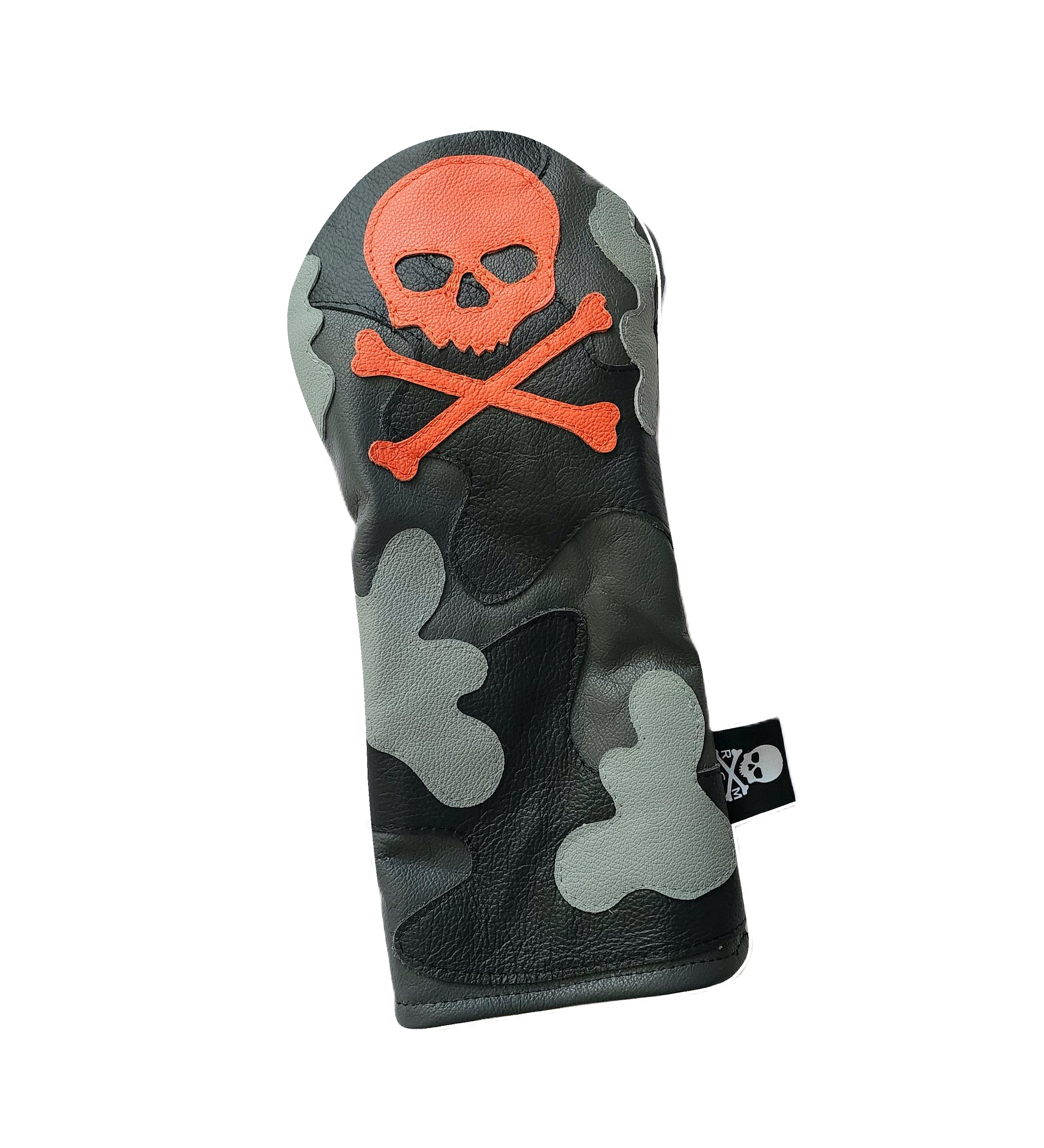 Limited Edition! Urban Camo, Orange Skull & Bones Driver Headcover! - Robert Mark Golf